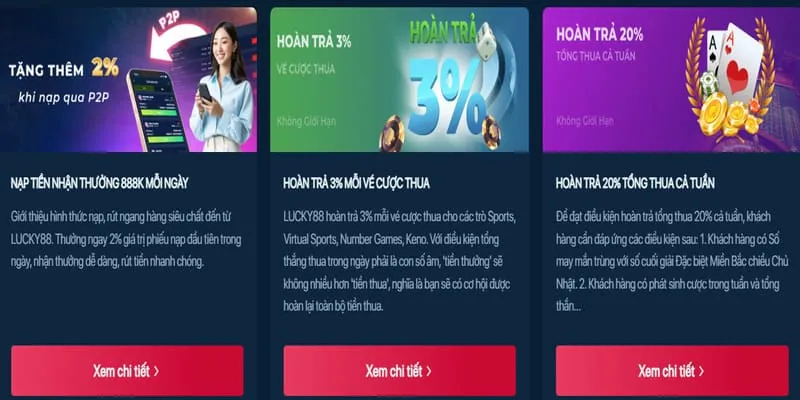 Thưởng nạp tiền độc quyền cho VIP
